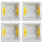 Appleby SB632 Deep Dry LiningFast Fix Boxes Single 1 Gang 47mm Deep (Pack of 4)