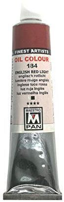 Ölfarbe für Künstler 84 Farben Professionelle Malerei Maestro Pan 45ml Tube (Englisches rotes Licht)