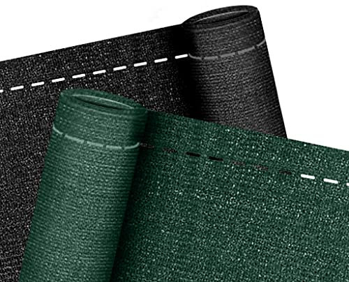 NAIZY pantalla de valla privacidad protección contra el viento 150 g/m² HDPE con UV estabilizado y resistente a la intemperie para valla y barandilla de balcón(Verde, 1,2m x 10m)