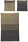 Irisette Bettwäsche Edel-Feinbiber braun-grau Größe 1x 155x220 cm + 1x 80x80 cm