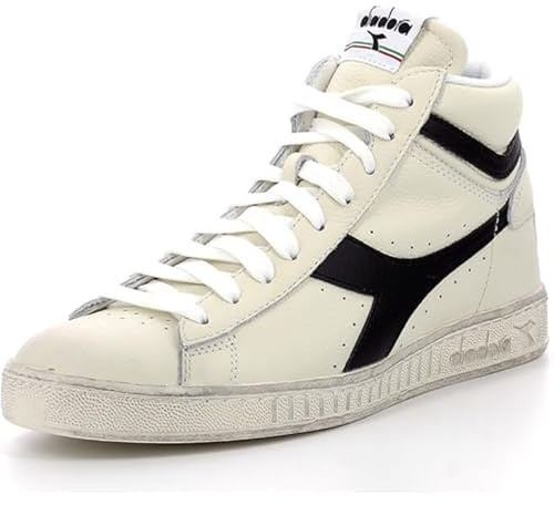 Diadora Mixte Game L High Waxed Chaussure de Gymnastique, White Violet Berry C6210, 40.5 EU