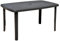 Tomaino Rechteckiger Gartentisch aus Kunststoff mit abnehmbaren Beinen 138 x 87 x 72 cm (anthrazit)