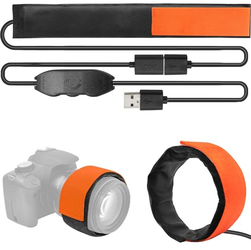 Tydeux 400mm USB Lens Heater Warmer Dew Heater Strip - Stepless Temperature Regulator for Universal Camera and Telescopes Lens Less Than 4.95 inch (125mm) in Diameter
