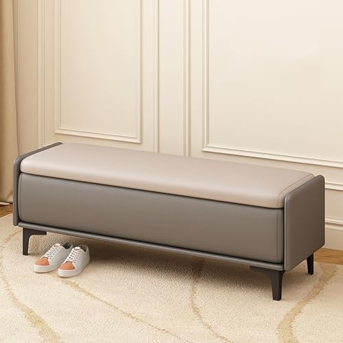 Cassapanca portaoggetti per ingresso e camera da letto, multifunzionale, con vano portaoggetti e baule di fine letto, elegante seduta per corridoio (110 x 40 x 40 cm) – perfetta per nizing scarpe ed