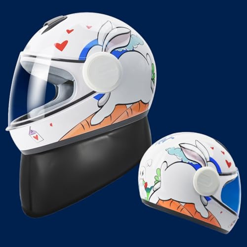 Casco De Moto Infantil con Visera Solar, Homologado ECE 22.06, Casco Jet Infantil, Casco Abierto para Niños Y Niñas De 3 A 12 Años B,48-55cm