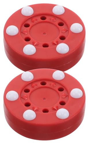 Gogogmee 2 Pezzi Puck Hockey da Strada Inline per Pratica Outdoor su Varie Superfici Accessori Professionali per Hockey su Ghiaccio e Roller Leggeri e Facili da Trasportare per Scuola e