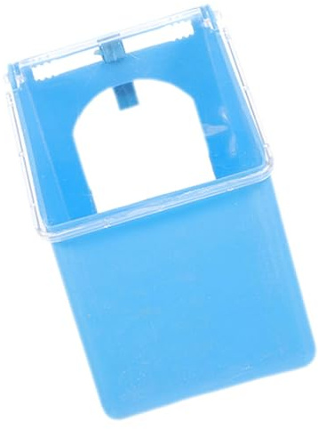 Cabilock Comedero Colgante Multifunción para Palomas, Caja de Alimentación de Plástico Azul Tapa, Abrevadero para Jaulas y Uso Exterior, Suministro Práctico para Pájaros Domésticos