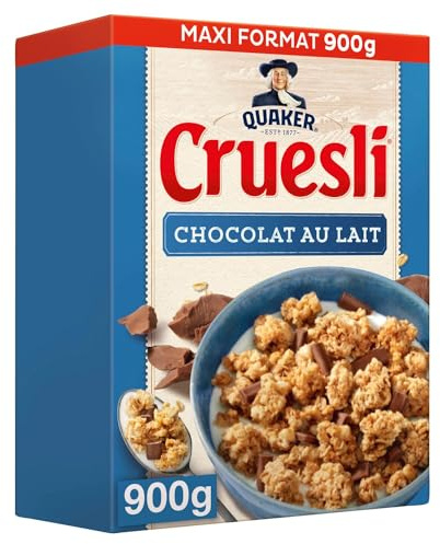QUAKER Cruesli Céréales Chocolat au Lait 900g