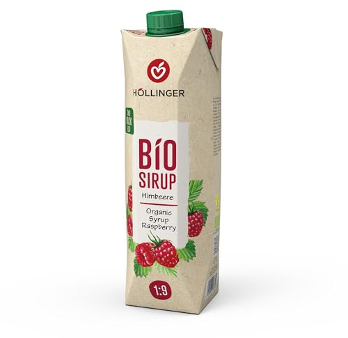 Höllinger Bio hallonsirap 1000 ml