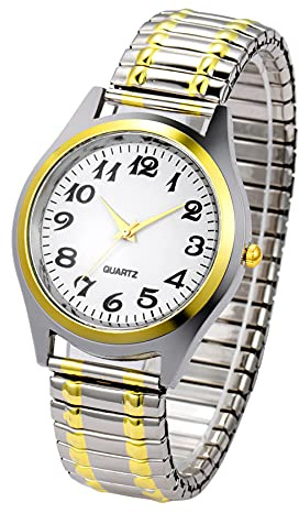 JewelryWe Orologio da Polso Da Donna Oro d'oro, Cinturino in Metallo Retro Vintage Orologio al Quarzo Piccolo, Buon Regalo per la Festa della Mamma