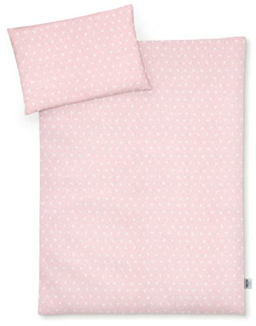 Julius Zöllner Jersey - Kinderbettwäsche 100x135 + 40x60 cm, 2-teiliges Set aus Deckenbezug und Kissenbezug, 100 Prozent Jersey-Baumwolle, mit Reißverschluss, Standard 100 by OEKO-TEX, Leafy
