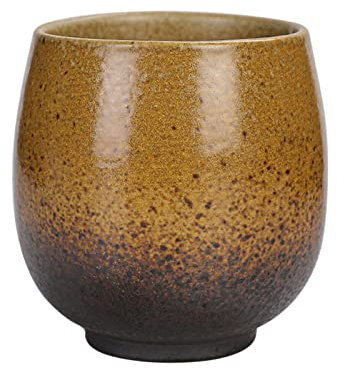 Taza de cerámica sin asa, taza de café, taza de cerámica, grande, con decoración de espirales, multicolor, desayuno, al aire libre, estilo japonés, 150 ml