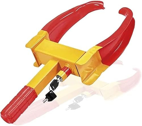 Radschlösser for Autos, Anti-Diebstahl-Unterlegkeilschloss, Auto-Radklemmschloss, verstellbares Hochleistungs-Anhängerschloss for LKW, Wohnmobil, Van