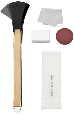 Chaies Guitar Bow Bogen Für Gitarre, Guitar Bow, Pickaso Gitarrenbogen, Doppelseitiger Gitarrenbogen Mit Integriertem Plektrum, Mehrzweck-Zupfsaiten-Werkzeug Für Gitarrenliebhaber