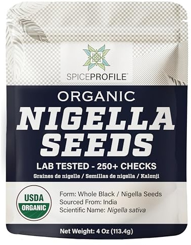 Spice Profile Organic Nigella Seeds | 4 oz | Lab Tested