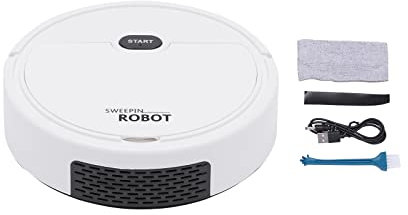 Owneed Robot aspirapolvere 130 motore 500pa funzioni tre in uno, spazzatura, aspirapolvere e pulitura per casa, ufficio, biblioteca, parrucchiere
