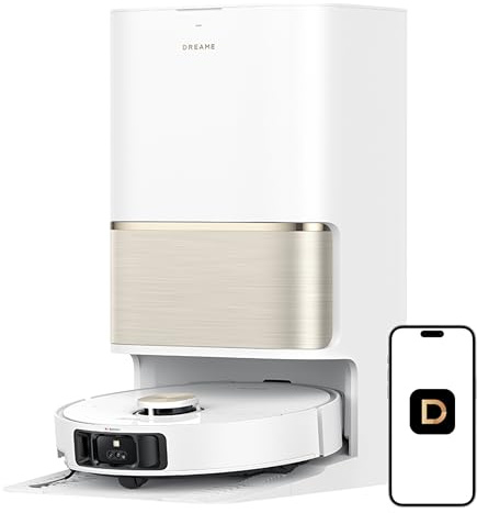 DREAME L50 Ultra Robot Vacuum and Mop White, 19,500Pa Suction, with Auto-Empty and Mop Self-Cleaning, Precise Obstacle Avoidance, HyperStream Detangling DuoBrush