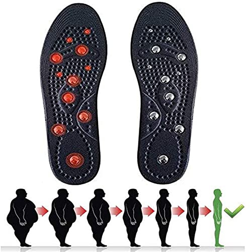 KFGISD, Magnetic Shoe Insoles Reflexology for Pain Relief, Magnet Massage Foot Insole, Magnetic Foot Acupuncture Point Therapy Insole,Shoe Insoles(2 Pairs,L)