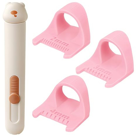 3 Piezas Ayuda De Costura De Retazos De Dedos, Mini Regla De Dedo De Costura, Regla De Dedos, Incluye 1 Pieza Herramienta De Enhebrado De Agujas Extensible, para Cortar, Coser y Confeccionar