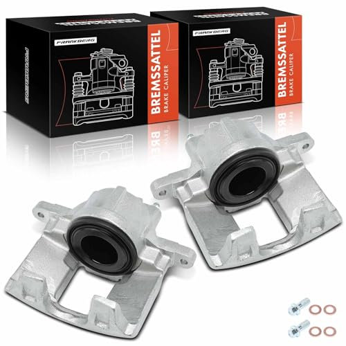 Frankberg 2x Bremssattel Bremszange Vorne Links Rechts Kompatibel mit Grand Voyager V RT Journey Nitro Freemont 345 Cherokee KK Compass MK49 Wrangler III JK Replace# 68003697AC 68003707AC