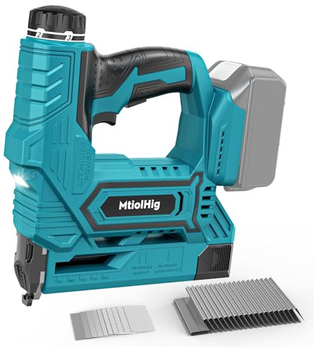 Cordless Brad Nailer Compatible with Makita 18V Battery, 5/8 to 1-1/4 Inch 18 Gauge 2-in-1 Nail Gun with 2000 nails for Wood Carpentry, Tool Only, Brushless, 2 Mode,5.9LBS