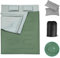 SOARS Schlafsack Doppelschlafsack 2 Personen, Deckenschlafsack mit 2 Kissen & Tragetasche, wasserdichter Winterschlafsack Erwachsene, Schlafsäcke Outdoor für Camping, Wandern Reisen (Grün)