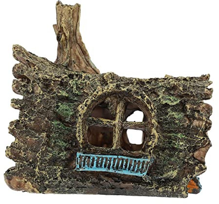 BESPORTBLE Ornement De Décoration pour Aquarium Forme De Maison Arbre Cachette Créative pour Crevettes Et Poissons Accessoire De Décor De Réservoir Eau