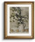 HUARCEY Leinwand Bilder mit Gold Rahmen, Vintage Wandbilder, Klassisch Wand Deko Wohnzimmer Schlafzimmer Badezimmer Küche, Bauernhaus Zimmer Deko Aesthetic, Zitronen Blumen Painting, 33x40cm, klein