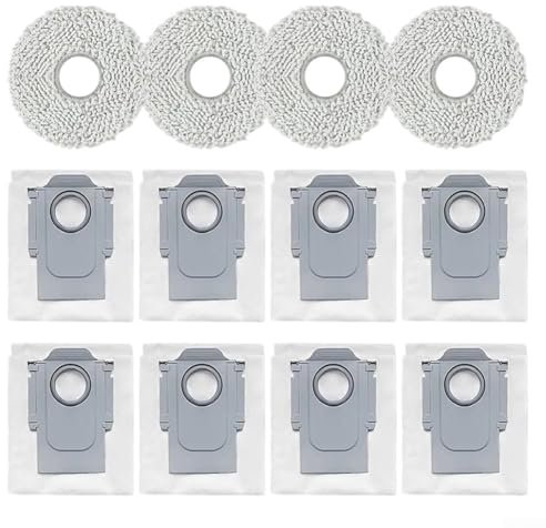 Juego de trapos y bolsas de polvo para aspiradora robot para QV 35A / QR 798 / QR 598 de fácil mantenimiento
