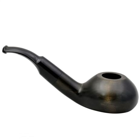 Mr. Brog Tobakspipa modell N48 Chochla – handgjorda träpipa av päronträ med 9 mm filter – klassisk design – 148 mm, 60 g – tillverkad i Polen (svart)