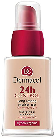 Dermacol - 24H Kontrolle Abdeckende, flüssige Foundation mit Coenzym Q10, für trockene und fettige Haut, langanhaltend und berührungsfest, Nr. 70, 30 ml