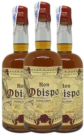 Ron Obispo Extra Añejo 70 cl (Caja de 3 Botellas de 70 cl)