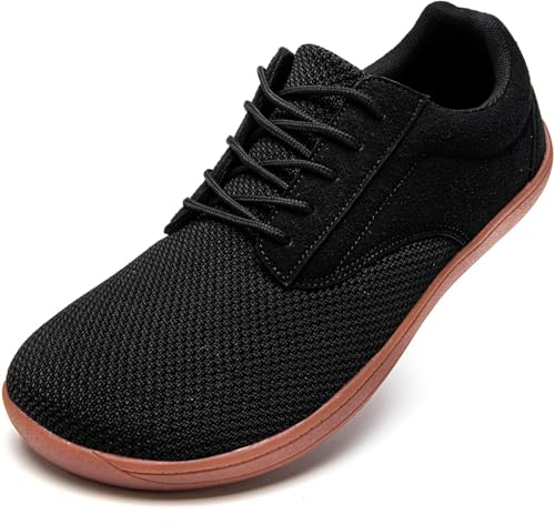 Oltyutc Mens Barefoot Shoes Wide Toe Box Trainers Gym Black Size 6 UK