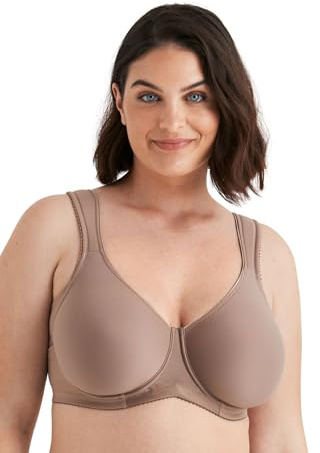 MISS MARY OF SWEDEN Reggiseno T-Shirt con Ferretto Stay Fresh – Senza Imbottitura, Coppe Lisce Senza Cuciture, Ampia Parte Posteriore, Alto Sostegno Donna 6d Marrone