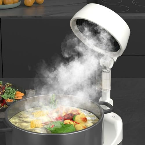 Ahhzyys Campana extractora de Cocina portátil, Filtro de Aire Plegable, eliminación eficiente de Humo, batería de 4000 mAh, Adecuada para Apartamentos, caravanas y Espacios pequeños