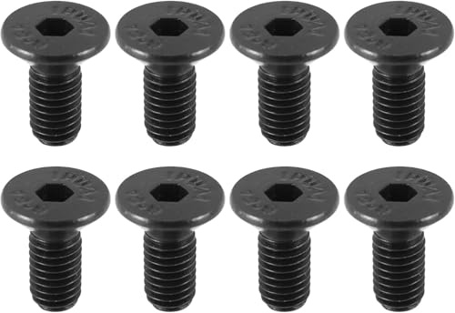 8Pcs Black Bike Shoe Cleat Mounting Screw for Pedal Steel Pedals Bike Pedals Pedals and Cleats Cycling Parts and Components
