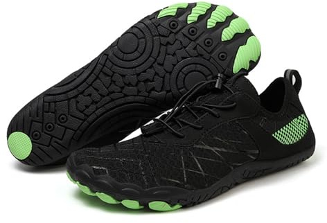 KANLVU Tai Chi Shoes Comfortable Barefoot Shoes Women Kung Fu Shoes Martial Arts Grounding Shoes with Flexible Sole, Breathable Upper, and Adjustable Straps(Black,5.5 UK)