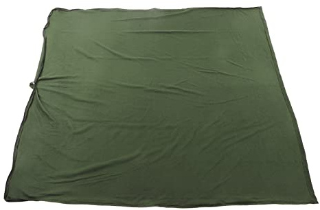 Bonbela Sac de couchage portable en polaire - Sac de couchage chaud pour adultes - Pour le camping, la randonnée, l'escalade - Vert