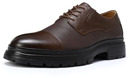 Allthemen Vardagliga snörskor för män bekväma promenadbrogues Oxfordskor mode smarta finskor