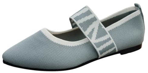 Ballerina con cinghia, ballerine da donna, balerina, ballerina, scarpe da ballo piatte, scarpe da ballerina, scarpe da ballerina, piedi nudi, scarpe larghe per costume tradizionale pantofole, grigio