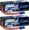 Zeee 4S Lipo Akku 14,8V 100C 8000mAh mit EC5 Stecker Hardcase RC Akku für Auto LKW Tank RC Buggy Truggy Racing Hobby (2 Stück)