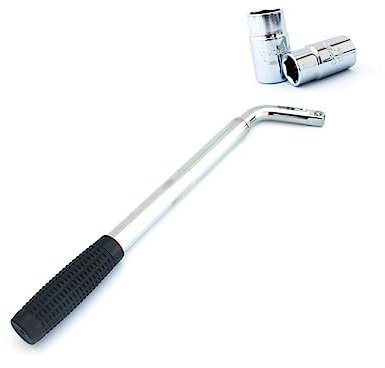 DOITOOL Ausfahrbares Autorad Radschlüssel Universeller Verlängerter Ringschlüssel 17 Mm Maulschlüssel Radmutterschlüssel Ausziehbarer Maulschlüssel Reifenheber Eiserne Nuss Zu Zerlegen