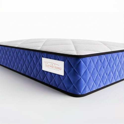 Twinklesleep Kids' Memory Foam Mattress - 3ft Single | Blue | Gentle 20cm Thick Support for Deep Sleep | Orthopaedic Design for Body Alignment & Comfort | Breathable, Hypoallergenic & UK Made
