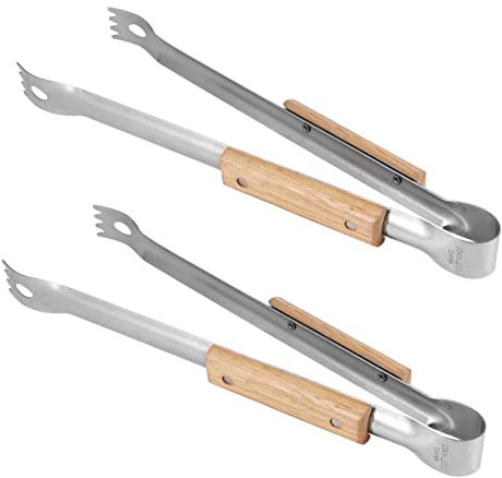 Holibanna 2piezas Pinzas Para Alimentos De Cocina Para Pasteles Pan y Parrillas Carvao Barbacoa De Carbon Pinzas Bbq