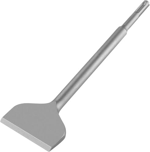 Nucraft SDS Plus Chisel Set, 4 Piece Steel Tool Set （ Wide, Flat, Pointed） Tile Chisels, Suitable for Masonry, Bricks, Walls, Granite, Concrete Rotary Hammer chisels ﻿