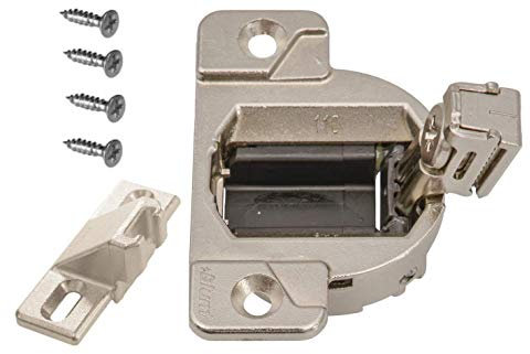 Blum 33.3600 110 Degree Compact 33 Hinge Cup with 3/4 Overlay mounting Plate (Part# 130.1100.22) Pack of 2 Sets