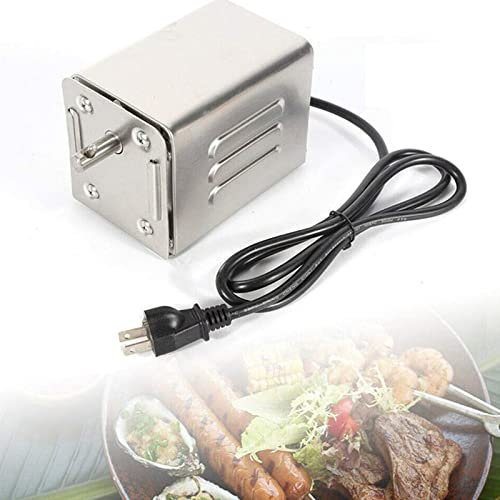 Kotsy Motor eléctrico 70kg para Barbacoa de Acero Inoxidable 220V-240V, SP-S40 Acero Inoxidable BBQ Grill Asador eléctrico Motor Cabra Cerdo BBQ Spit Rotisserie Roaster Accesorios