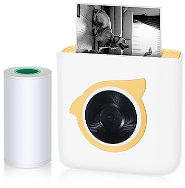 Bisofice L8 Mini Thermodrucker Mini Fotodrucker Für Smartphone Bluetooth Fotodrucker Handy Tragbarer Drucker Für Foto, Lernhilfe, Journal, Notizen, Liste, Meno, Kompatibel Mit Android,iOS