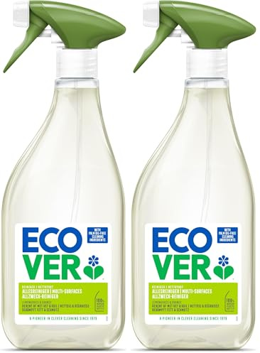 Ecover Limpiador multiusos en aerosol, limpieza eficaz para todas las superficies, aroma a citronela y naranja, elimina la suciedad y la mugre, 500 ml (Paquete de 2)
