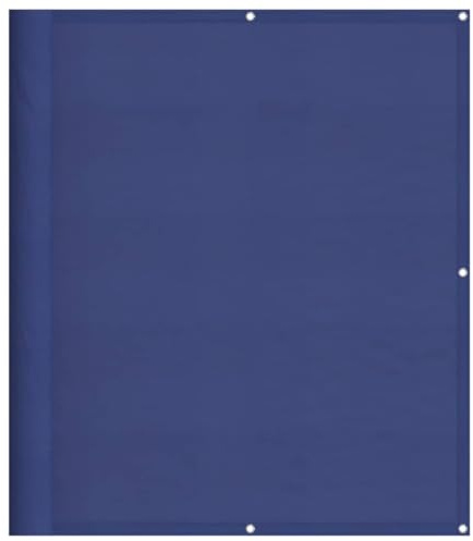 vidaXL Balkon Sichtschutz, Balkonbespannung mit Ösen Seil, Wasserfeste Balkonabdeckung, Balkonverkleidung für Balkon Terrasse, 120x800cm Blau 100% Polyester-Oxford